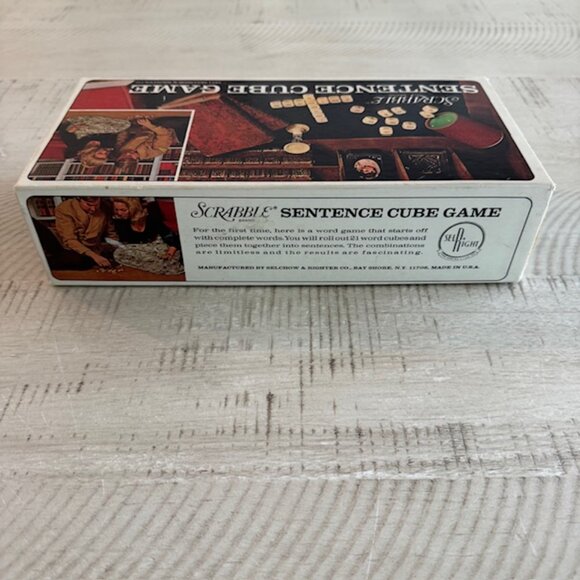 Vintage 1971 Scrabble Brand Sentence Cube Game (Mint) - Picture 7 of 10